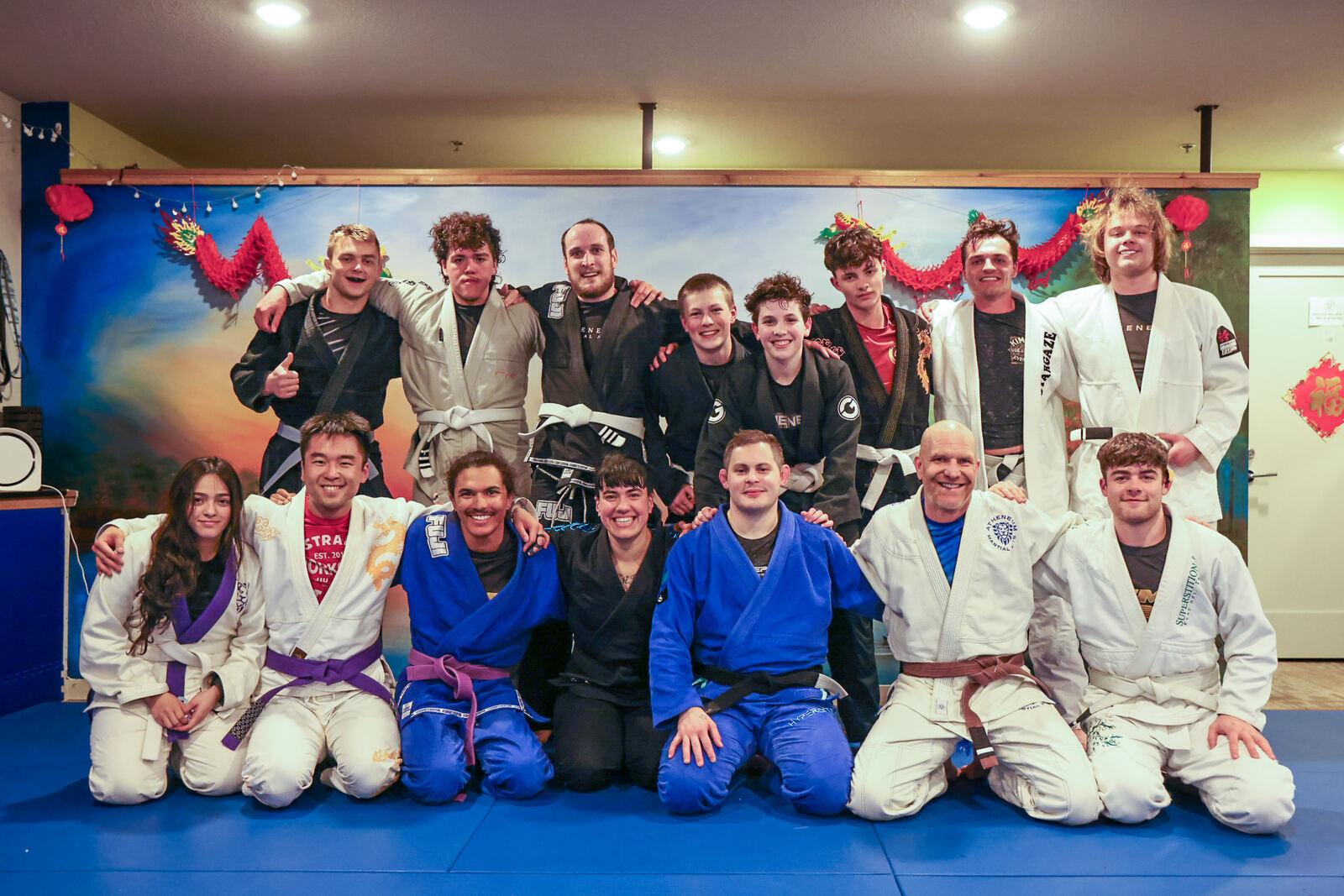 Atheneum Martial Arts team on the mats